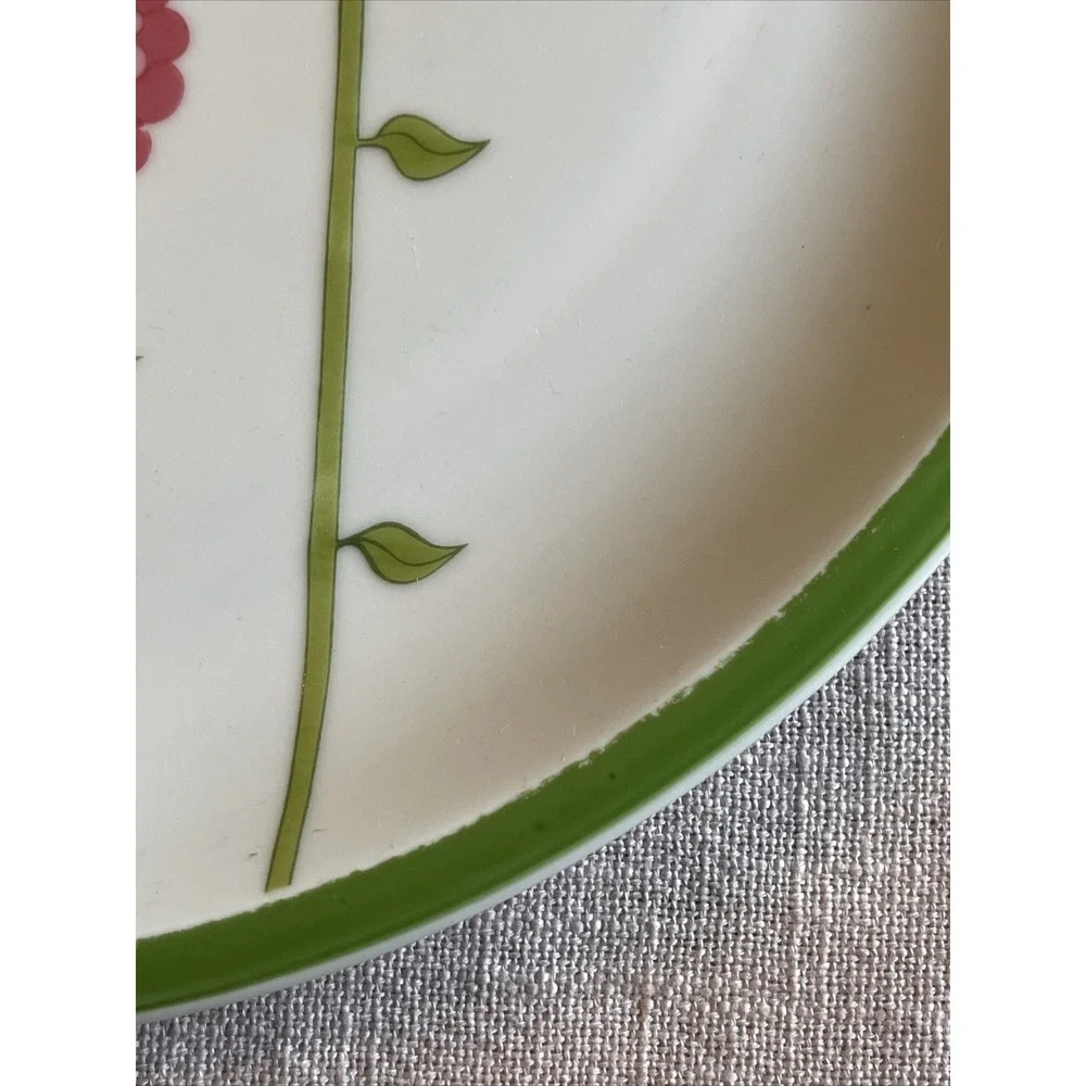Vintage Midcentury Mod MCM Denby Contrariwise‎ 70s Floral Dinner Plates Set of 4